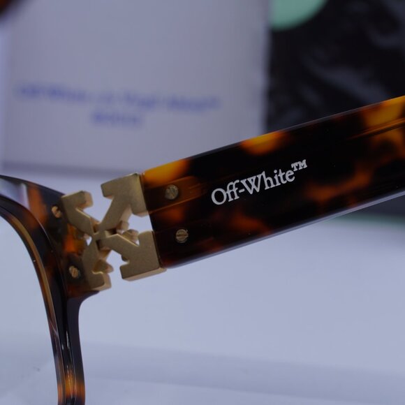 Off-White OERJ047 STYLE 47 6000 Square Eyeglasses 53mm – Havana - Picture 6 of 9